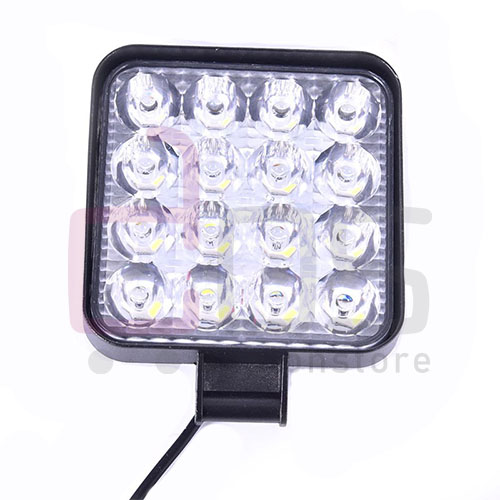 LED Square Fog Light(Reverse Light) RMG37809. 16 LED Square Fog Light Waterproof Off-Road Driving Lamp. Brand RMG, Weight: 0.200 Kg.