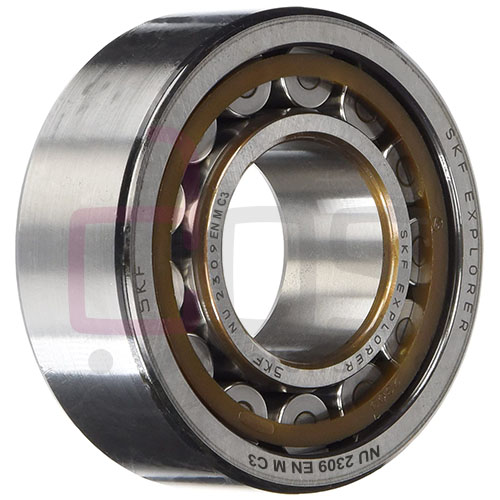 Cylindrical Roller Bearing NU2309ENMC3.Part Number NU-2309-EN-M-C3, NU 2309 EN M C3. Brand SKF. Dimension 45x100x36 mm. Weight 1.430 Kg.